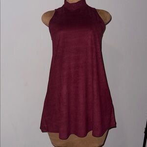 Forever 21 Wine Sleeveless Mini Dress